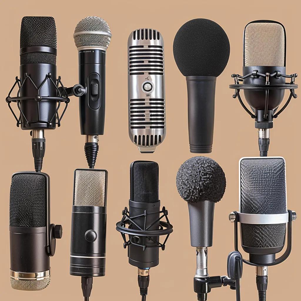 Different types of microphones for church worship, highlighting their features and uses